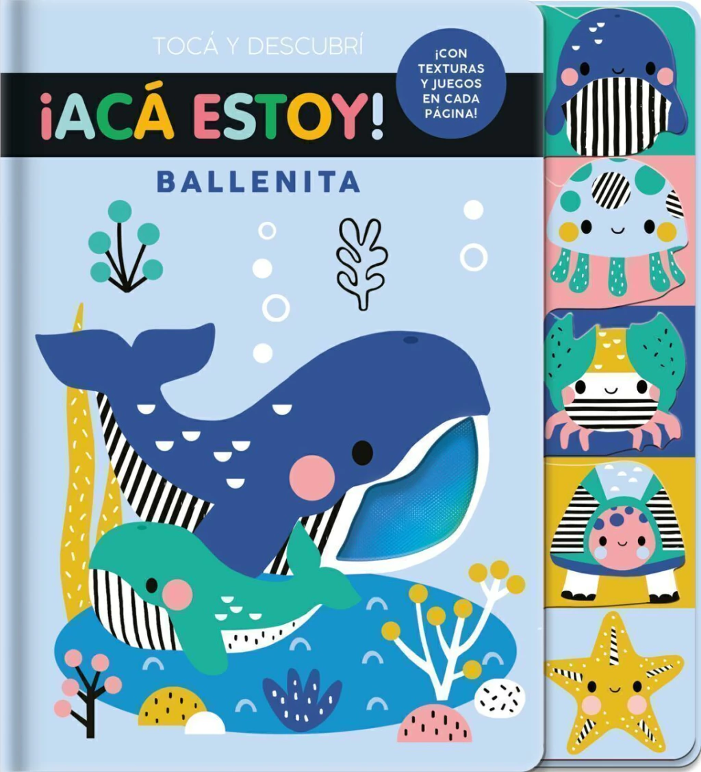 Libro infantil ¡ACA ESTOY! BALLENITA — categoría Cuentos para niños de 0 a 3 años — Ramé Contando Cuentos