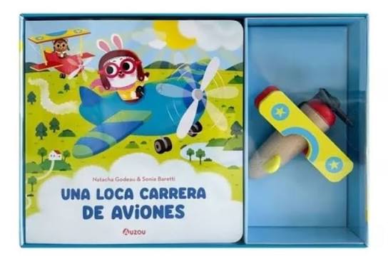 Portada del libro infantil UNA LOCA CARRERA DE AVIONES (CON JUGUETE)