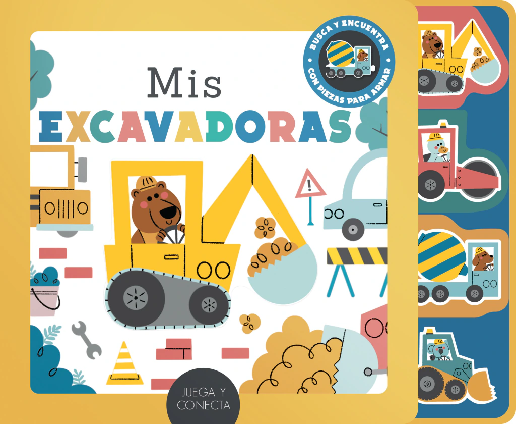 Libro infantil MIS EXCAVADORAS — categoría Cuentos para niños de 0 a 3 años — Ramé Contando Cuentos