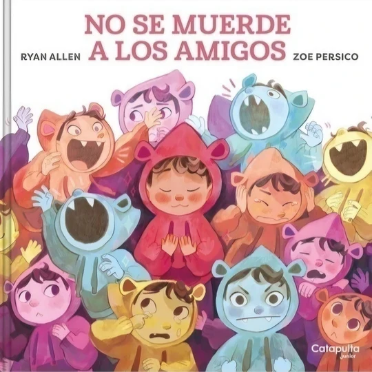 Portada del libro infantil No se muerde a los amigos